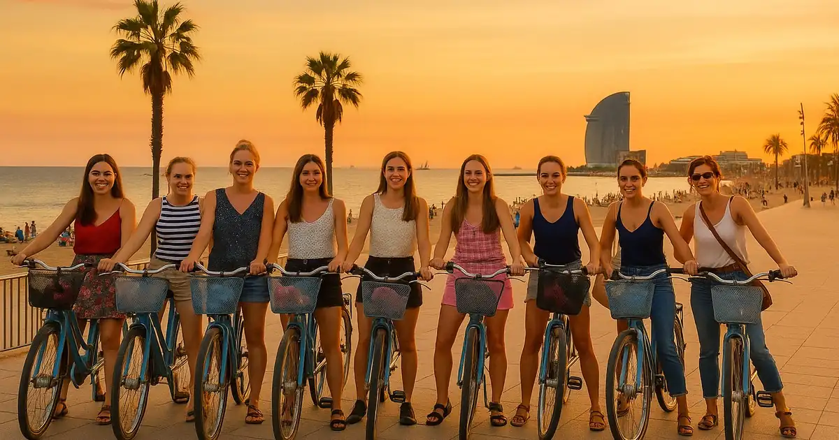 Alquiler de bicicletas en Barcelona cerca de la playa de la Barceloneta y Port Olímpic