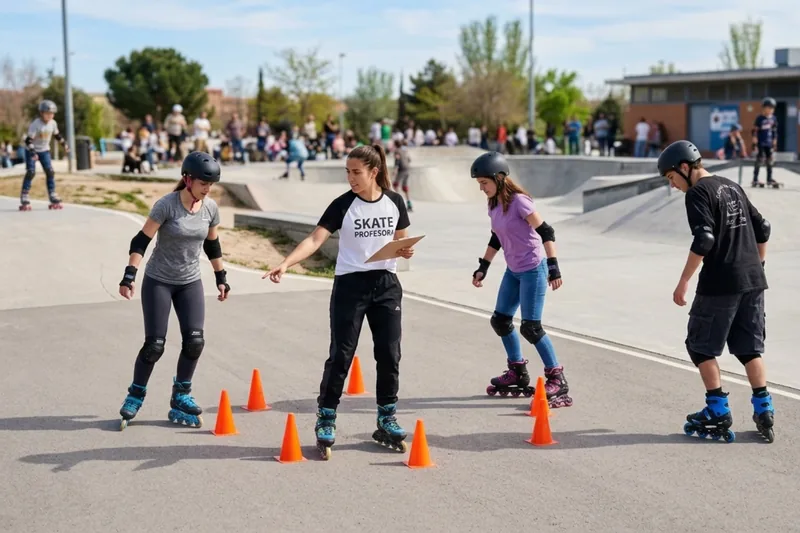 Aulas de patins em linha perto de Vila Olímpica e da Barceloneta em Barcelona